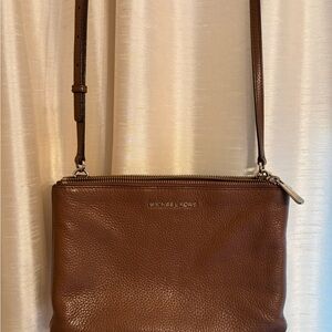 Michael Kors Chocolate Leather Shoulder Bag